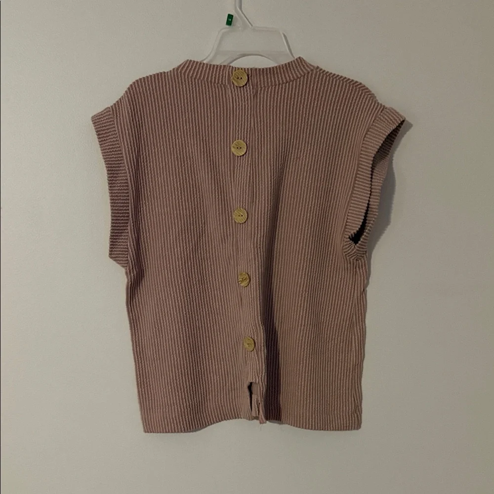 Sleeveless Ribbed Knit Set - Picture 3 of 3